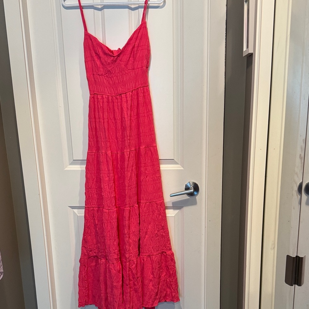 Elegant Pink Maxi Dress